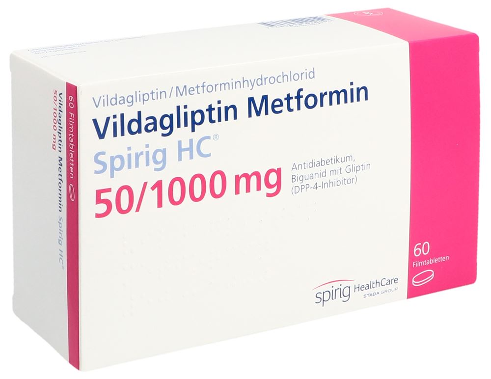 VILDAGLIPTIN Metformin Spirig HC 50/1000mg 60 pce