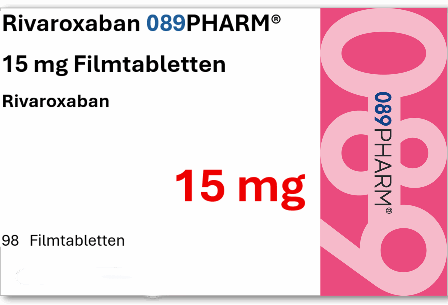 Rivaroxaban-Mepha 15 mg, Hartkapseln