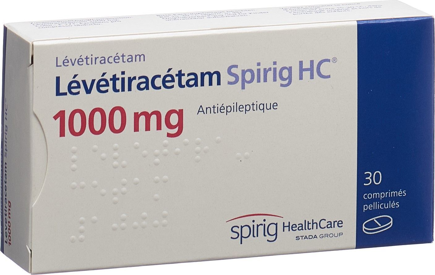 Levetiracetam Spirig HC 1000 mg, Filmtabletten