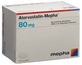 Atorvastatin-Mepha 80 mg, Filmtabletten