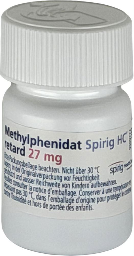 METHYLPHENIDATE Spirig HC cpr ret 27 mg bte 60 pce