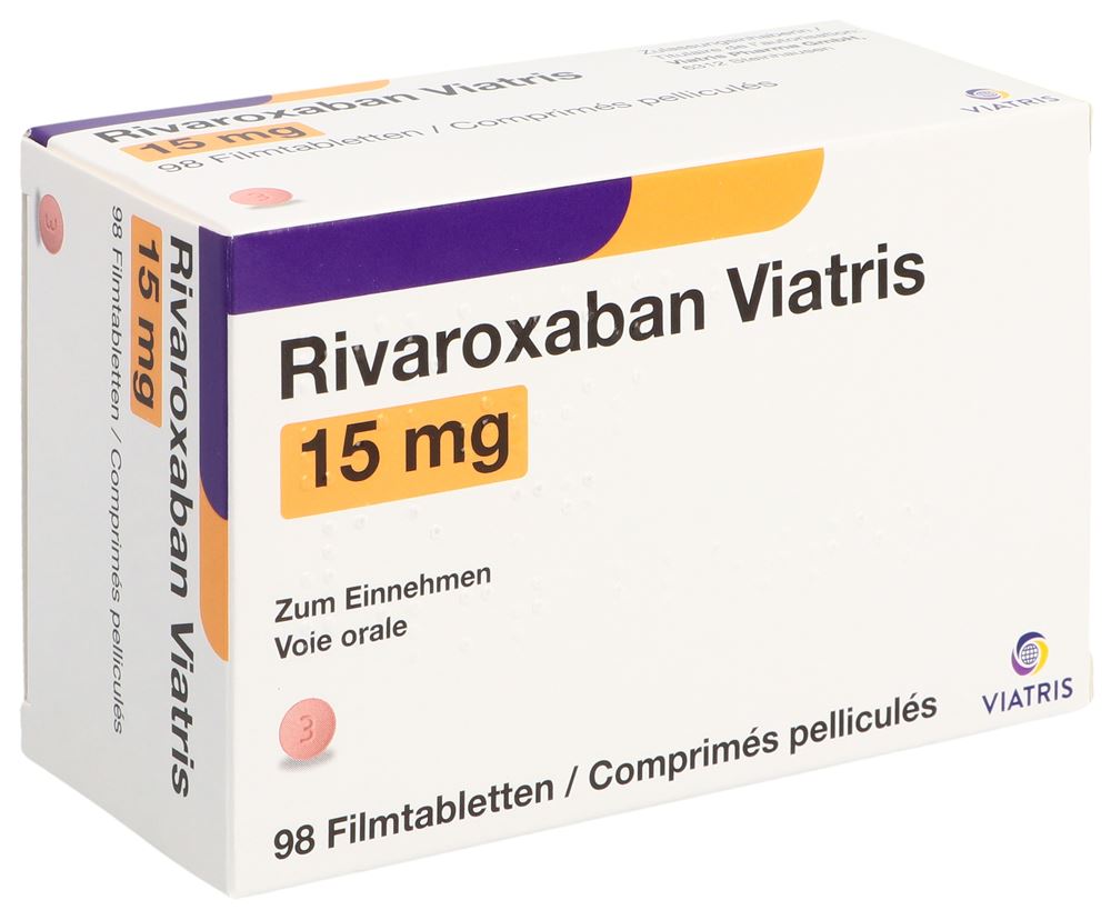 RIVAROXABAN Viatris cpr pell 15 mg 98 pce