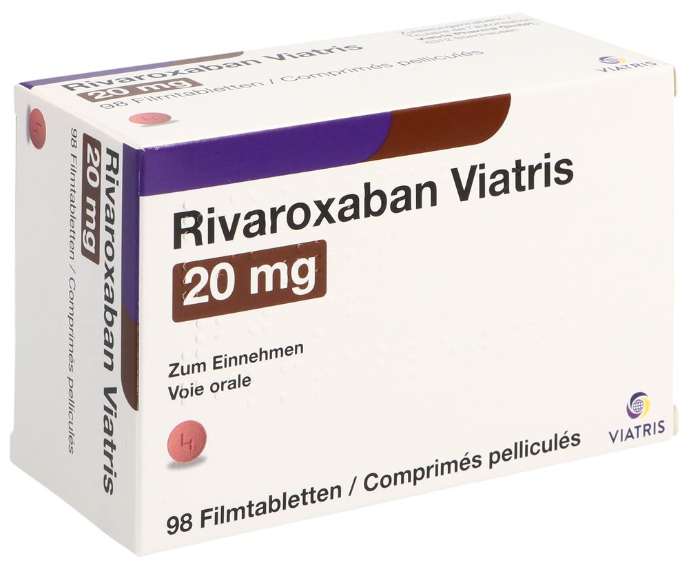 RIVAROXABAN Viatris cpr pell 20 mg 98 pce