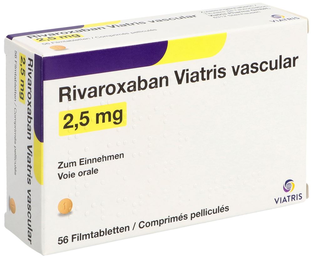 RIVAROXABAN Viatris vascul cpr pell 2.5 mg 56 pce