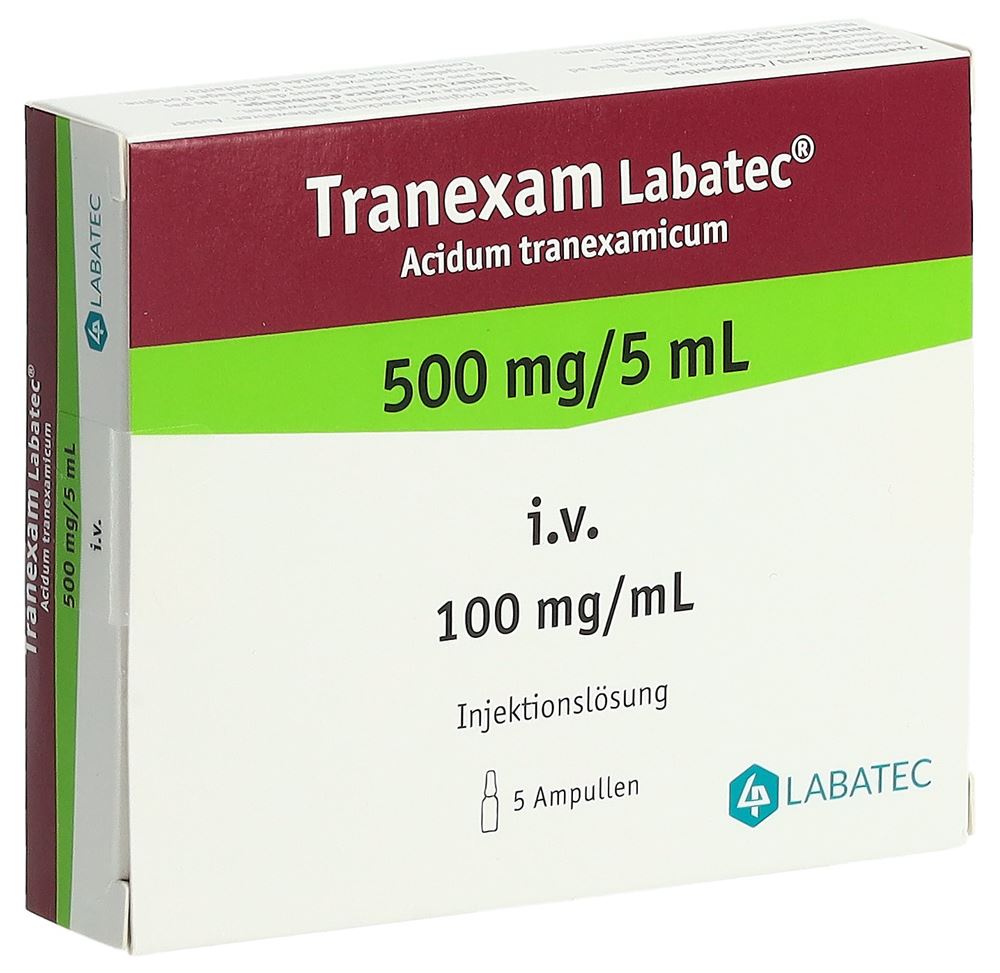 TRANEXAM Labatec sol inj 500 mg/5ml amp 5 pce
