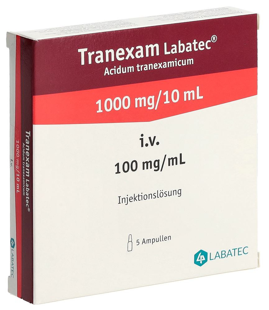 TRANEXAM Labatec sol inj 1000 mg/10ml amp 5 pce