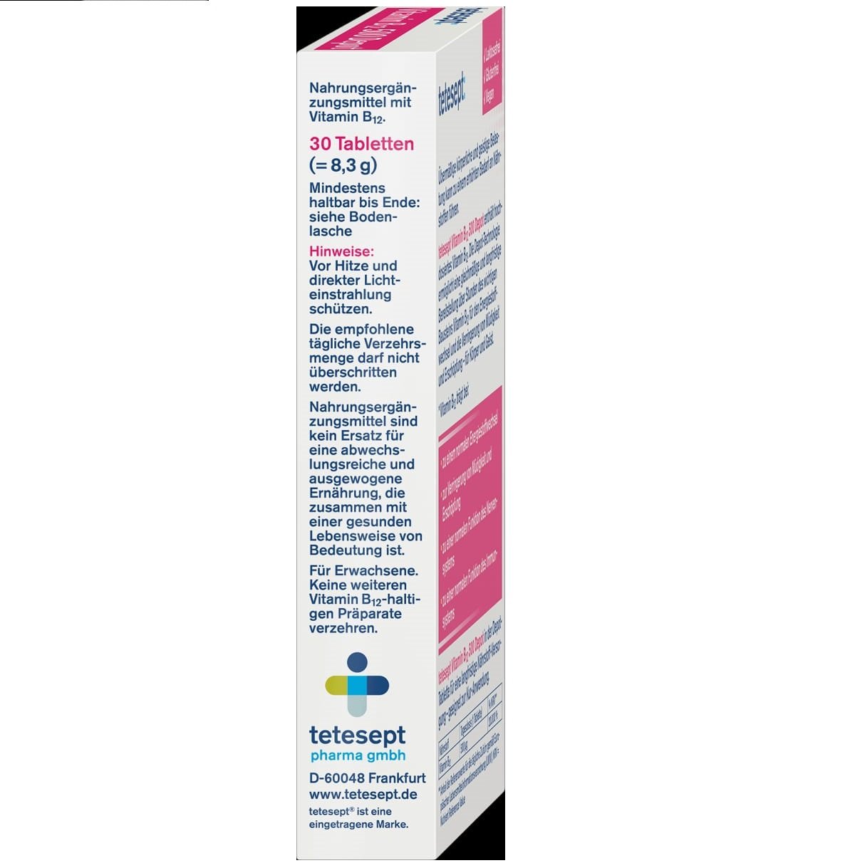 Vitamin B12 1000 μg Dermapharm, Filmtabletten
