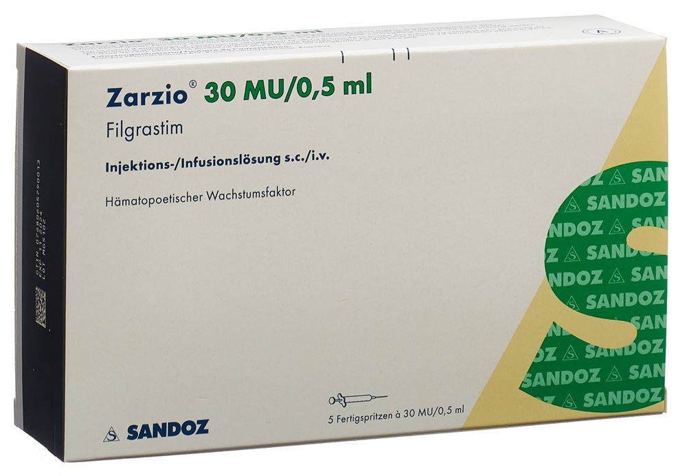 Zarzio 48 MU/0,5 ml, Injektionslösung in einer Fertigspritze