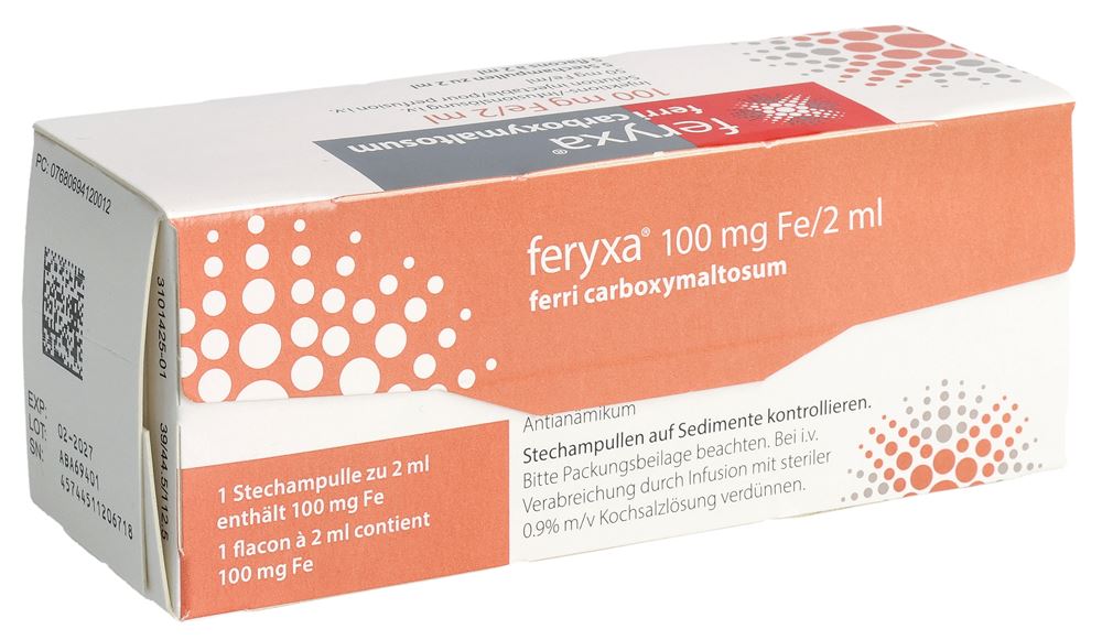 FERYXA disp inj/pf 100 mg 2 ml 5 pce