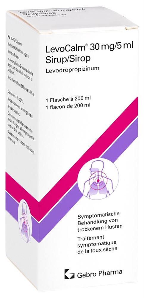 LEVOCALM sirop 30 mg/5ml fl 200 ml