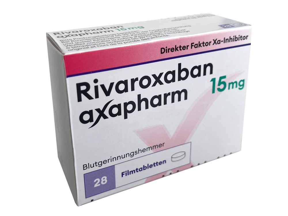 RIVAROXABAN axapharm cpr pell 15 mg 28 pce
