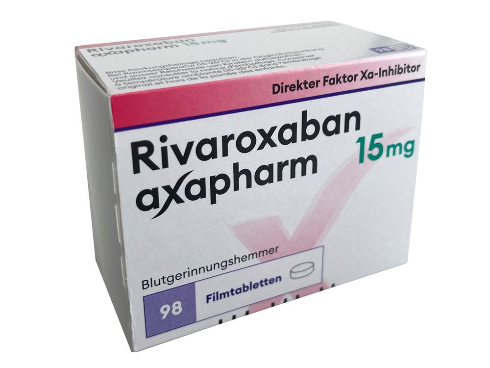 RIVAROXABAN axapharm cpr pell 15 mg 98 pce