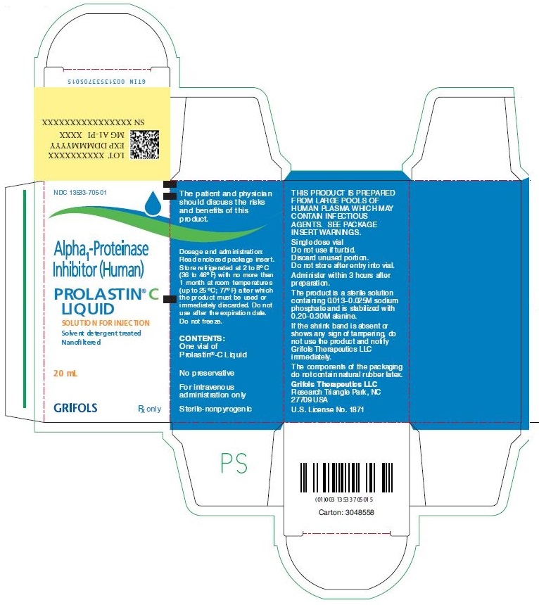 Prolastin-C Liquid 4000 mg/80 ml, solution pour perfusion