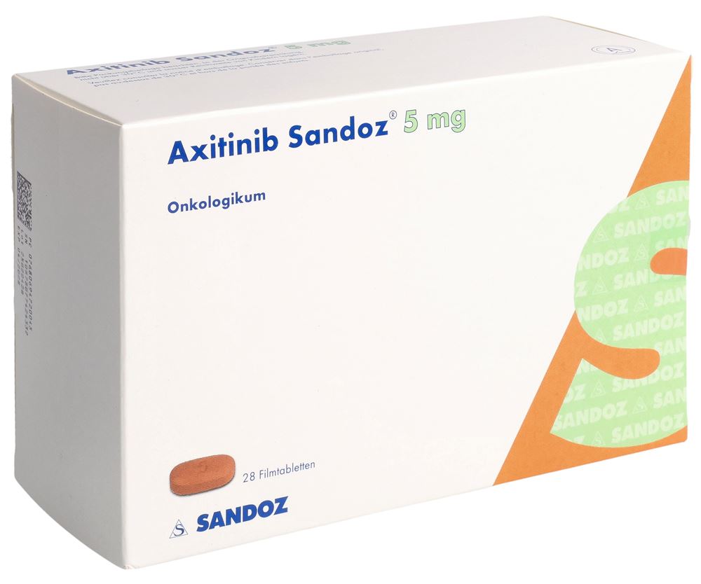 AXITINIB Sandoz cpr pell 5 mg 28 pce