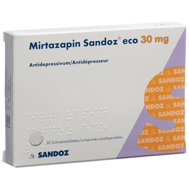 Mirtazapin Sandoz eco 45 mg, Filmtabletten
