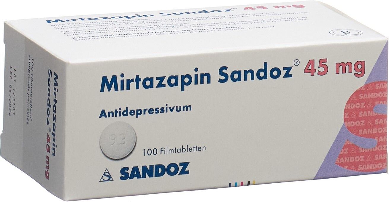 Mirtazapin Sandoz eco 45 mg, Filmtabletten