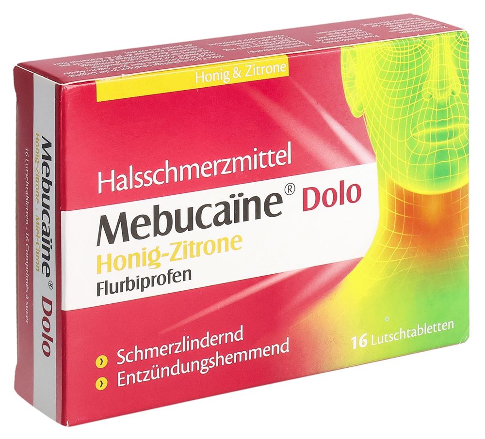 MEBUCAÏNE Dolo cpr sucer 8.75 mg miel citr 16 pce