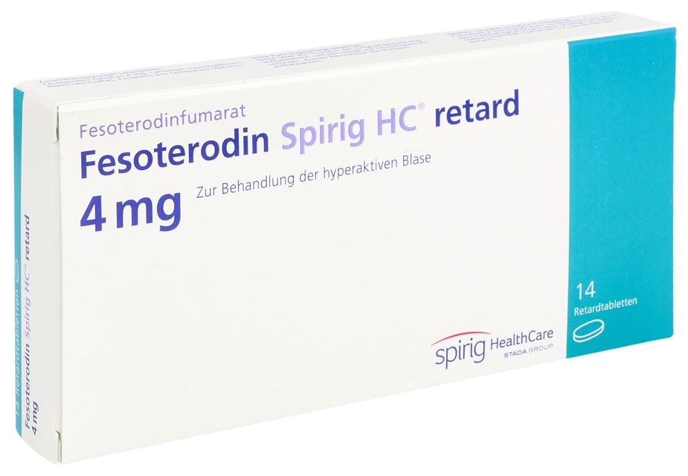 FESOTERODINE Spirig HC retard cpr ret 4 mg 14 pce