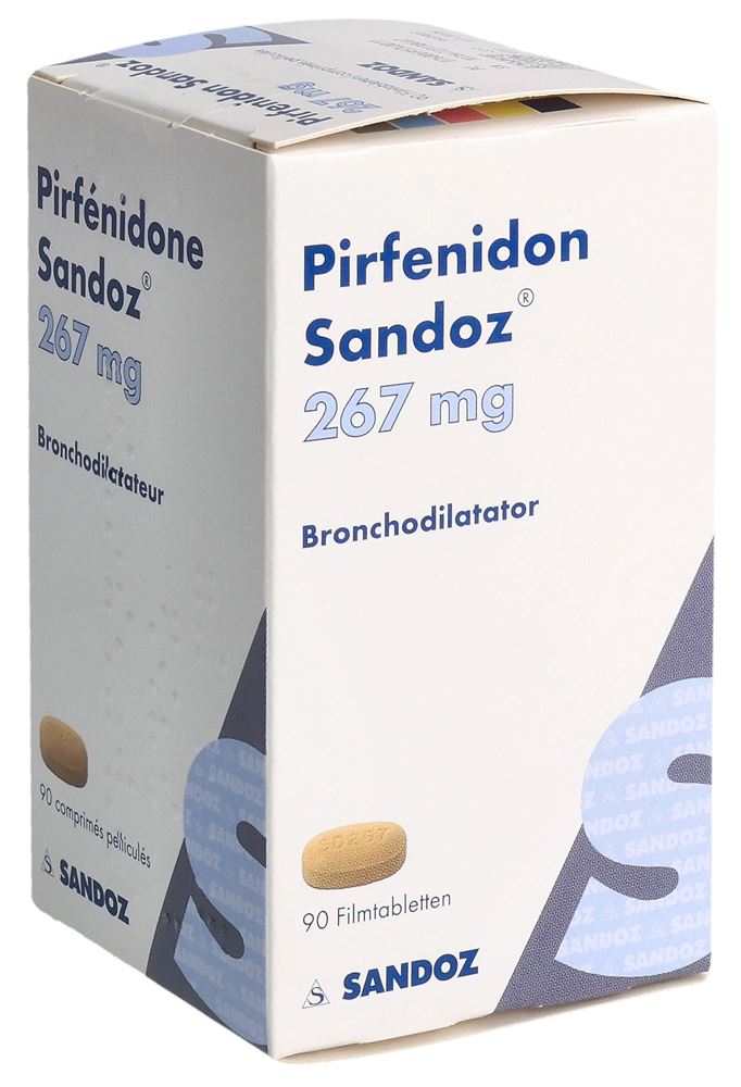 PIRFENIDON Sandoz cpr pellic 267 mg 90 pce