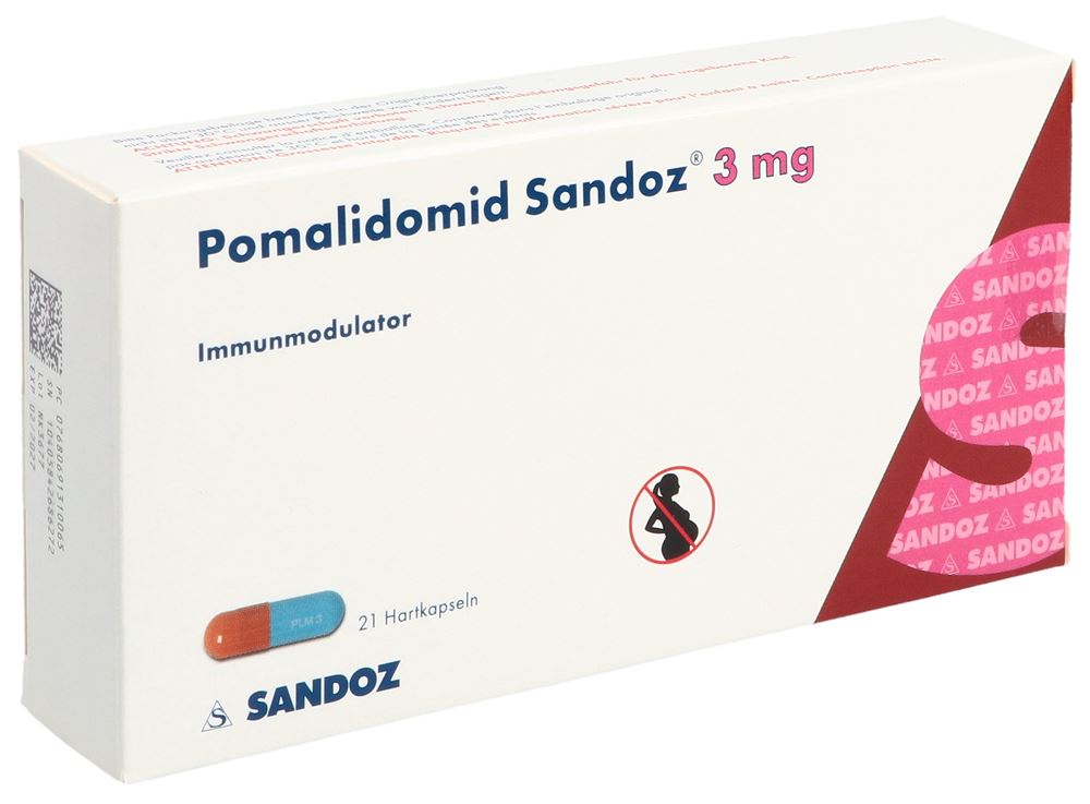 POMALIDOMID Teva caps 3 mg 21 pce