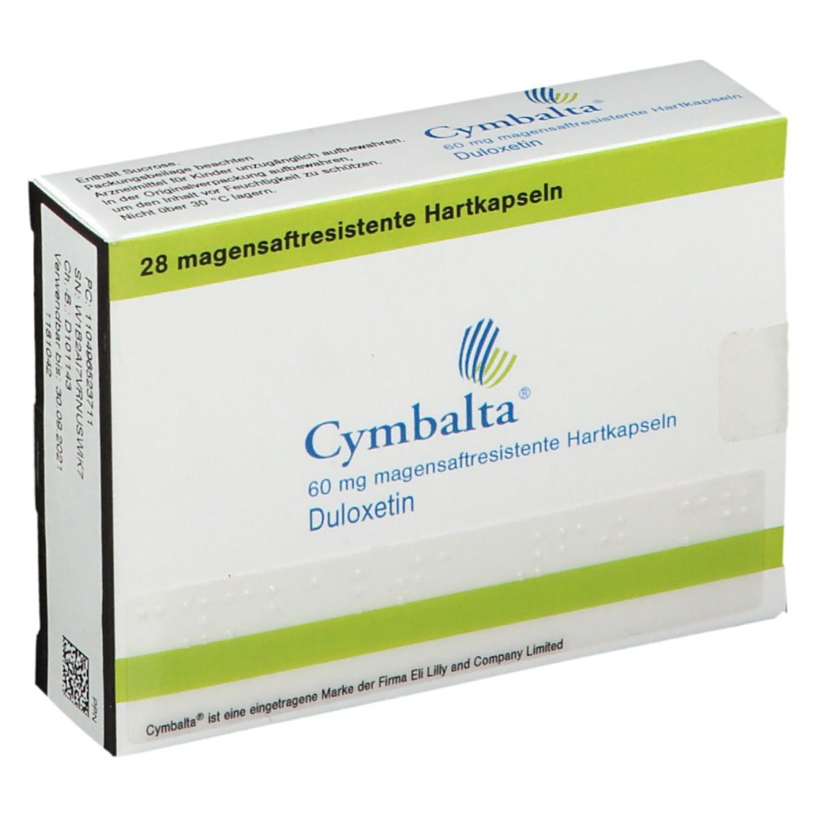 Cymbalta 60 mg, magensaftresistente Hartkapseln