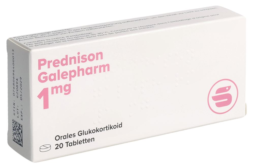 PREDNISONE Galepharm cpr 1 mg (n) 20 pce