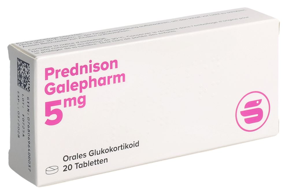 PREDNISONE Galepharm cpr 5 mg (n) 20 pce