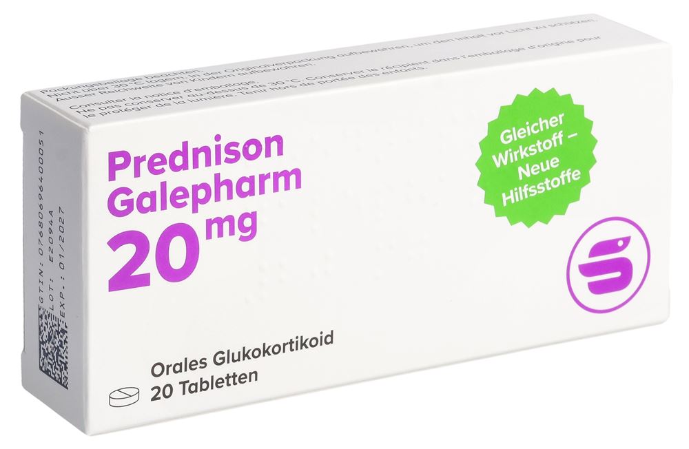 PREDNISONE Galepharm cpr 20 mg (n) 20 pce