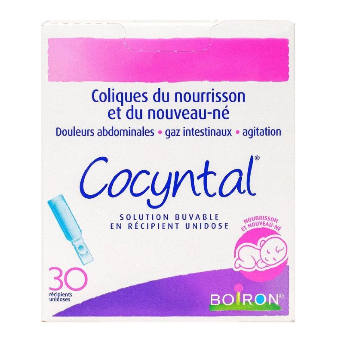 Cocyntal, liquide oral en récipient unidose