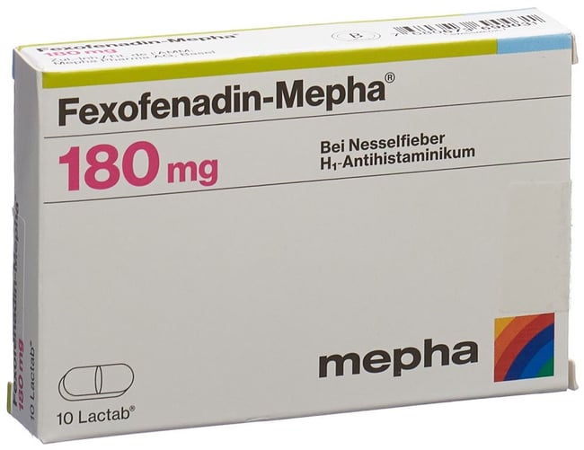 SUN STORE Fexofenadin 180 mg, Filmtabletten