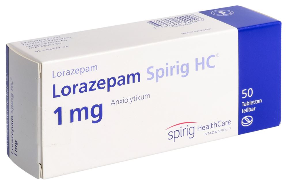 LORAZEPAM Spirig HC cpr 1 mg 50 pce