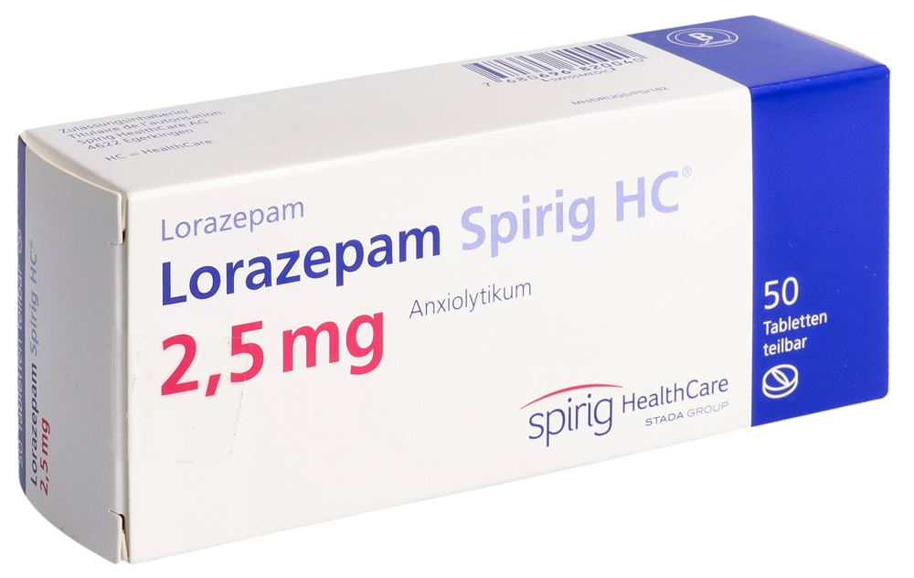 LORAZEPAM Spirig HC cpr 2.5 mg 50 pce