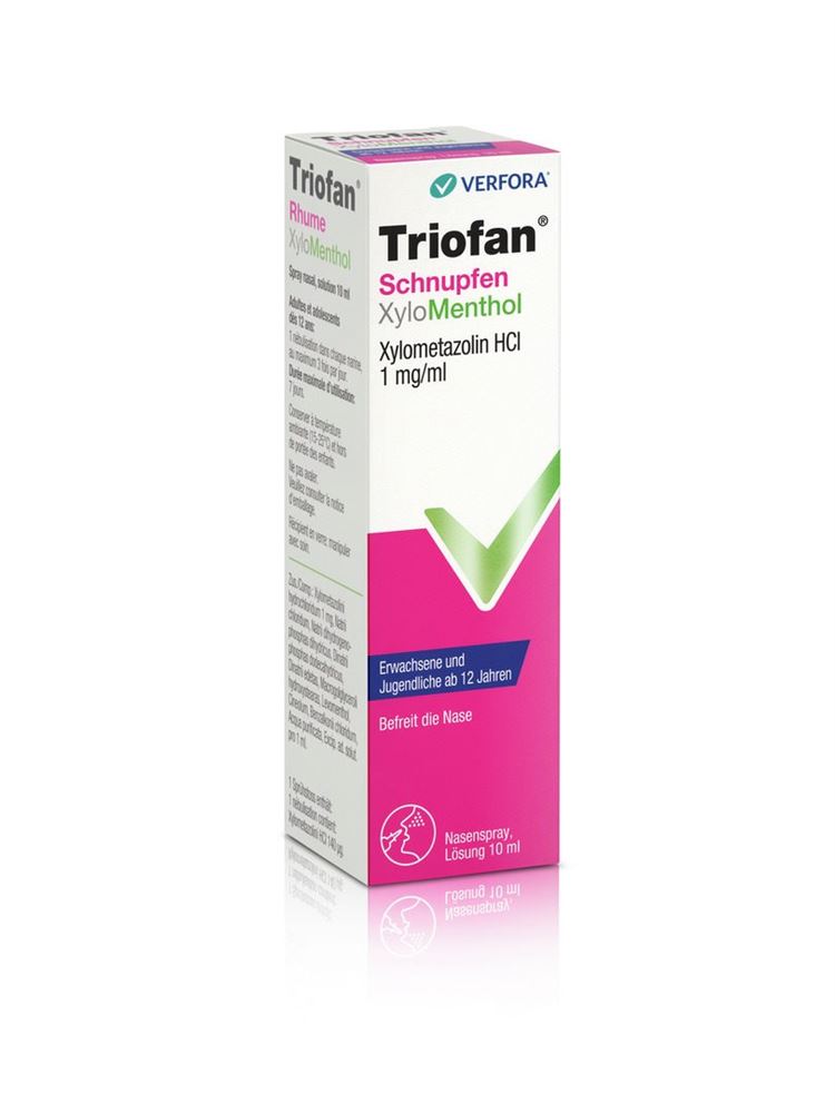 TRIOFAN Rhume XyloMenthol 1mg/ml nasal spray 1 mg