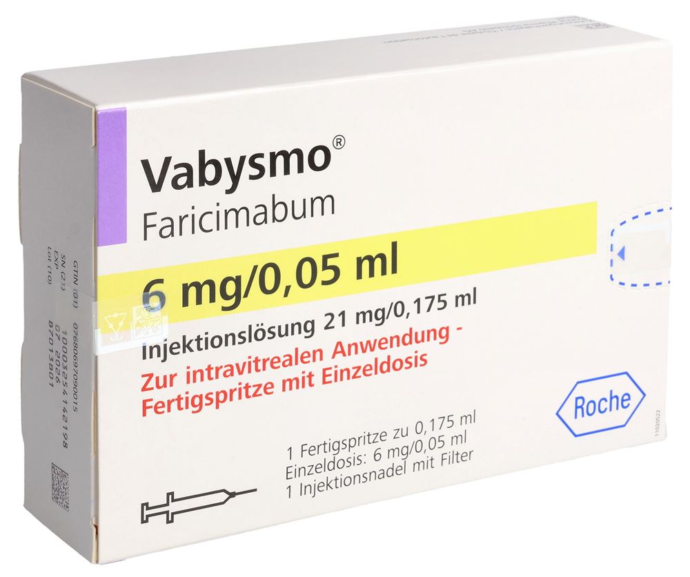 VABYSMO sol inj 6 mg/0.05 ml ser pré 0.175 ml
