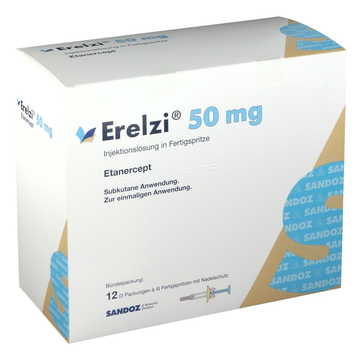 Erelzi 50 mg/ml, Injektionslösung in einer Fertigspritze