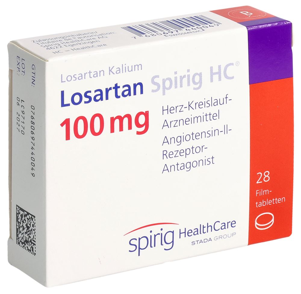 LOSARTAN Spirig HC cpr 100 mg 28 pce
