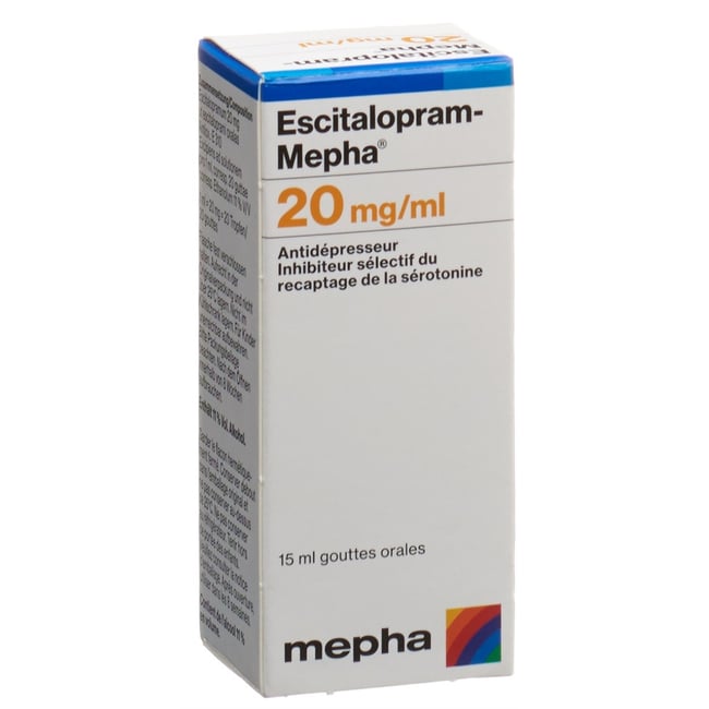 Escitalopram Spirig HC 20 mg/ml, Tropfen zum Einnehmen, Lösung
