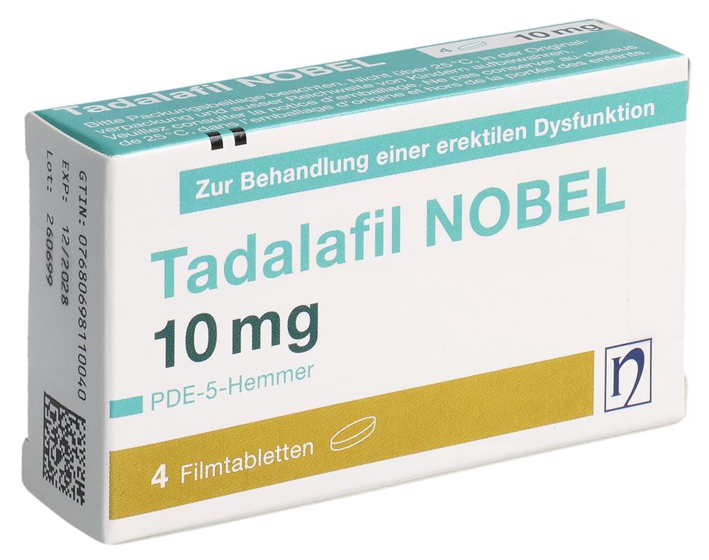 TADALAFIL NOBEL cpr pellic 10 mg 4 pce