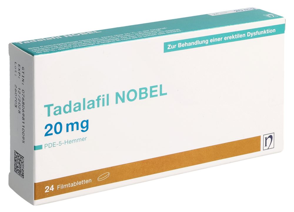 TADALAFIL NOBEL 20 mg cpr pellic 24 pce