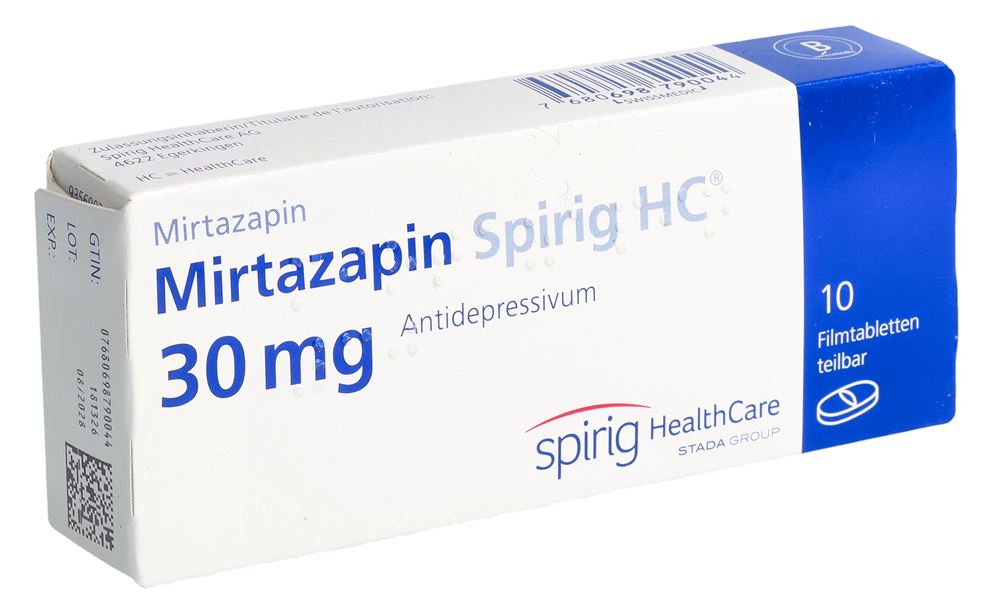 MIRTAZAPIN Spirig HC cpr pellic 30 mg 10 pce