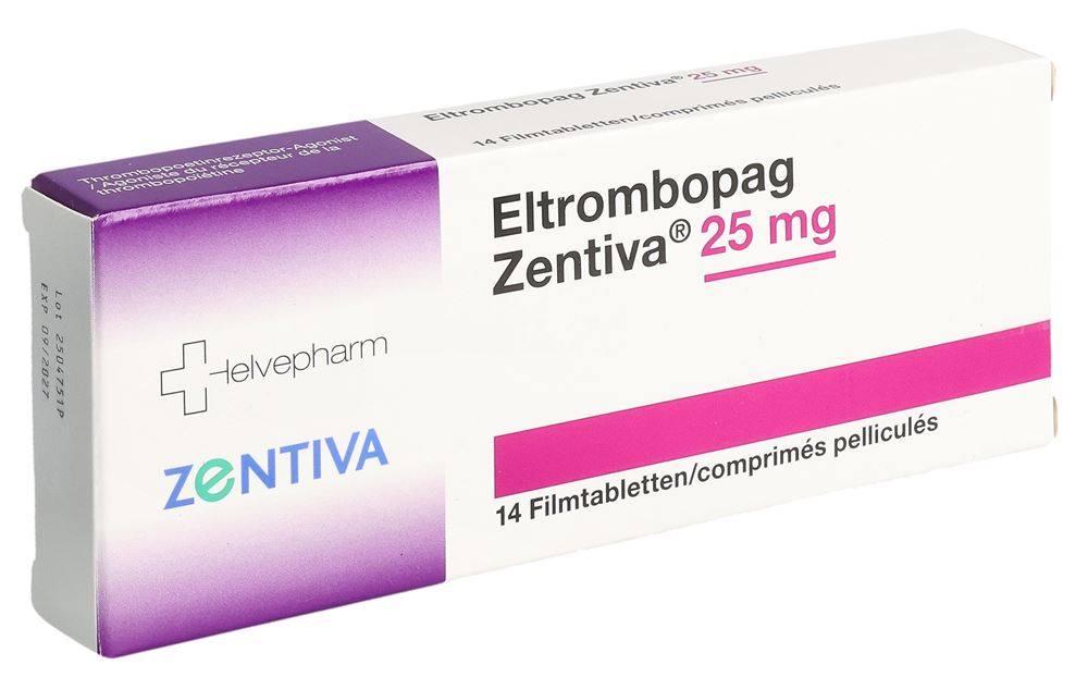 ELTROMBOPAG Zentiva cpr pellic 25 mg 14 pce