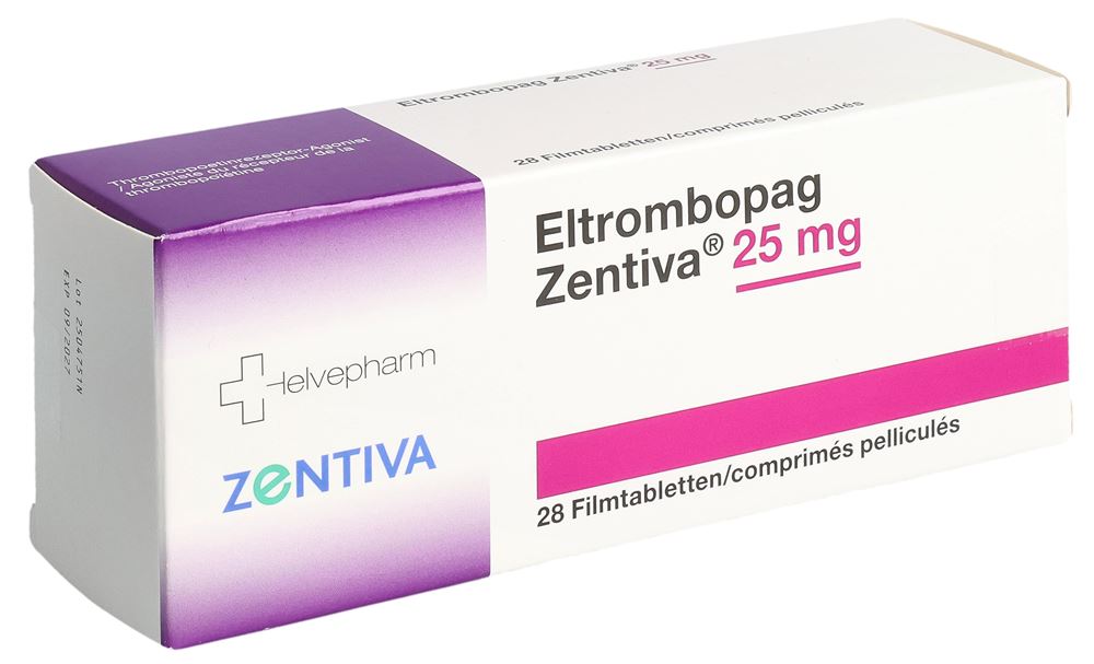 ELTROMBOPAG Zentiva cpr pellic 25 mg 28 pce