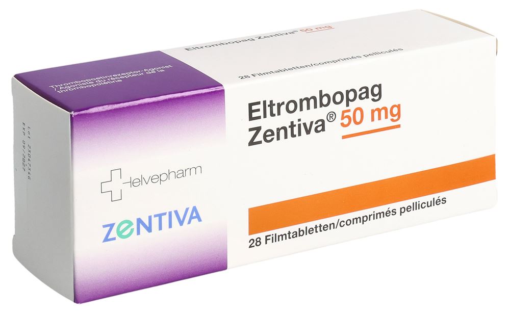 ELTROMBOPAG Zentiva cpr pellic 50 mg 28 pce