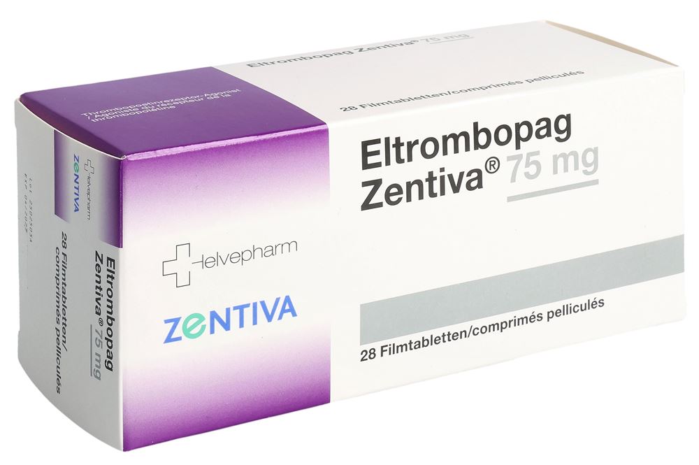 ELTROMBOPAG Zentiva cpr pellic 75 mg 28 pce