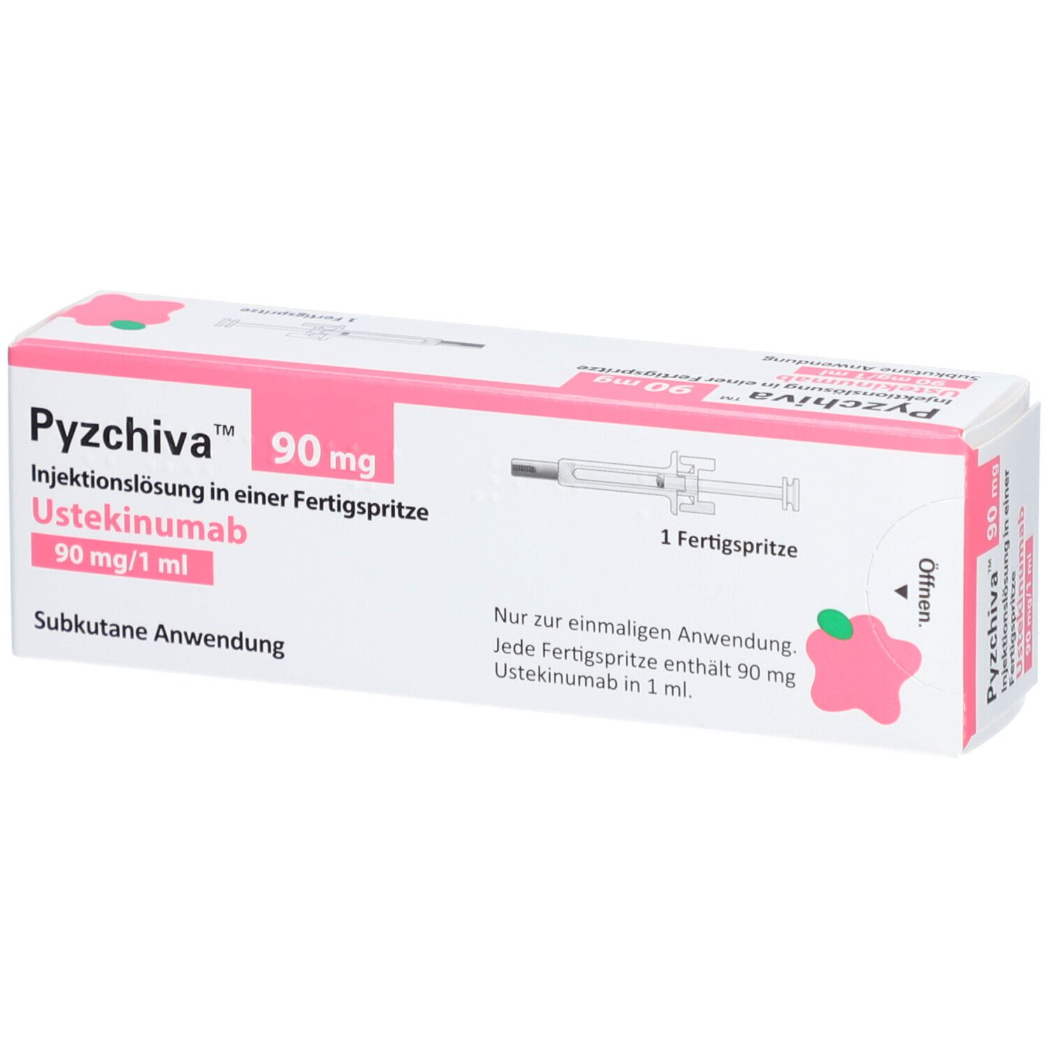 Pyzchiva 90 mg/1 mL, Injektionslösung in einer Fertigspritze