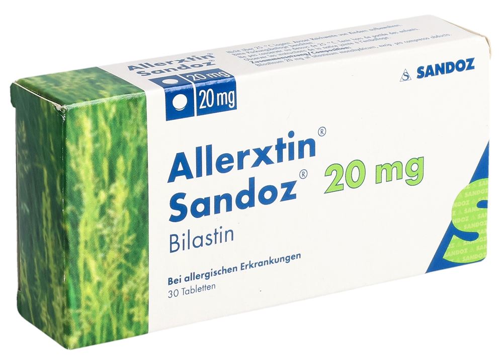 ALLERXTIN Sandoz cpr 20 mg 30 pce
