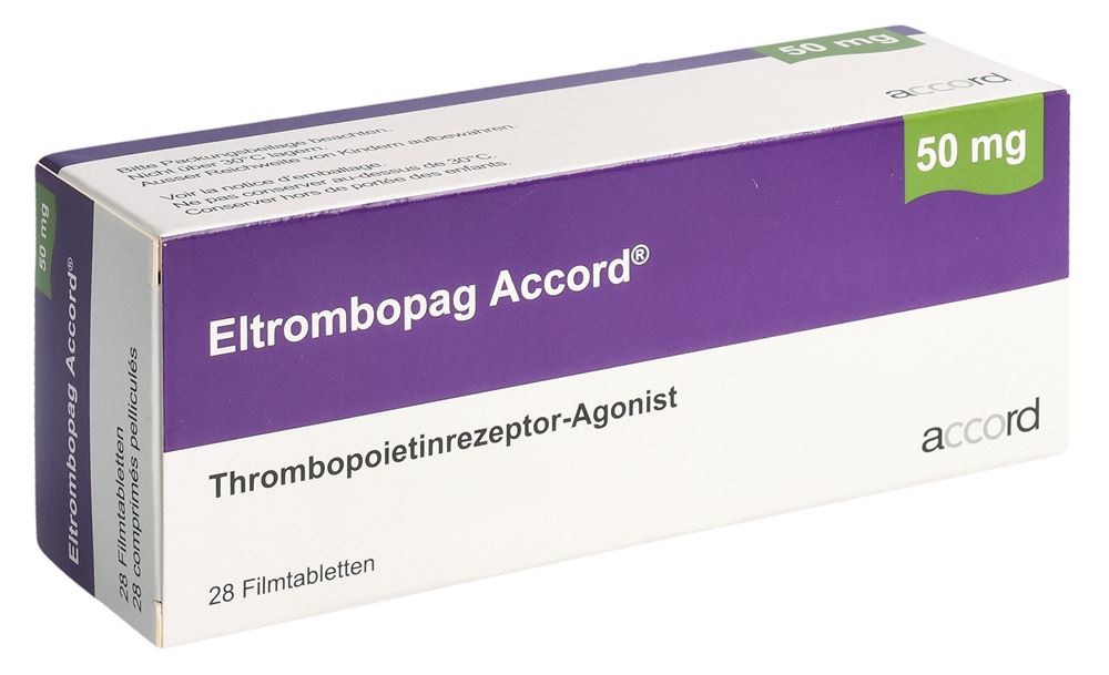 ELTROMBOPAG Accord cpr pellic 50 mg 28 pce