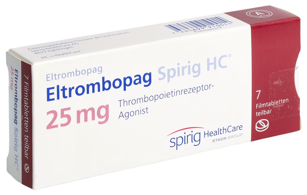 ELTROMBOPAG Spirig HC cpr pellic 25 mg 7 pce
