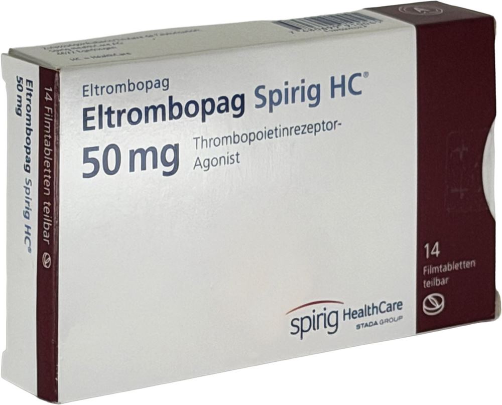 ELTROMBOPAG Spirig HC cpr pellic 50 mg 14 pce