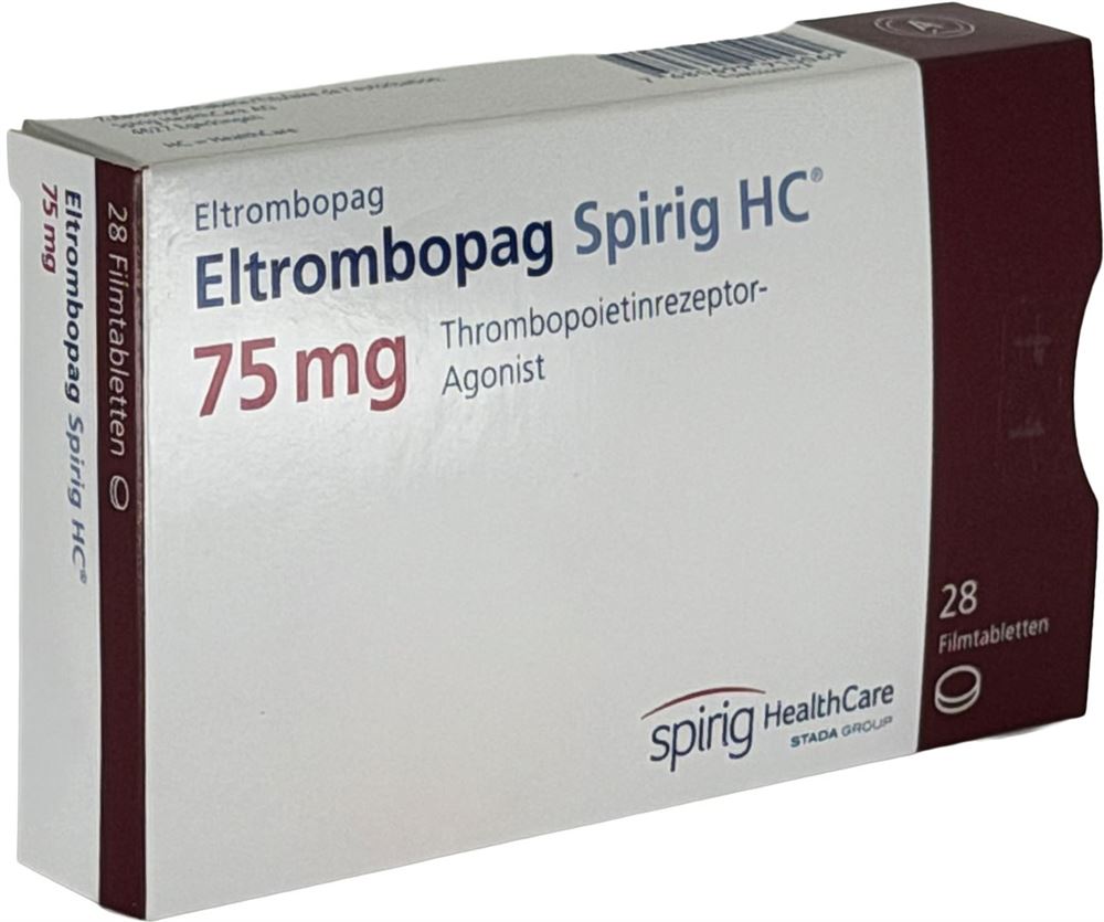 ELTROMBOPAG Spirig HC cpr pellic 75 mg 28 pce